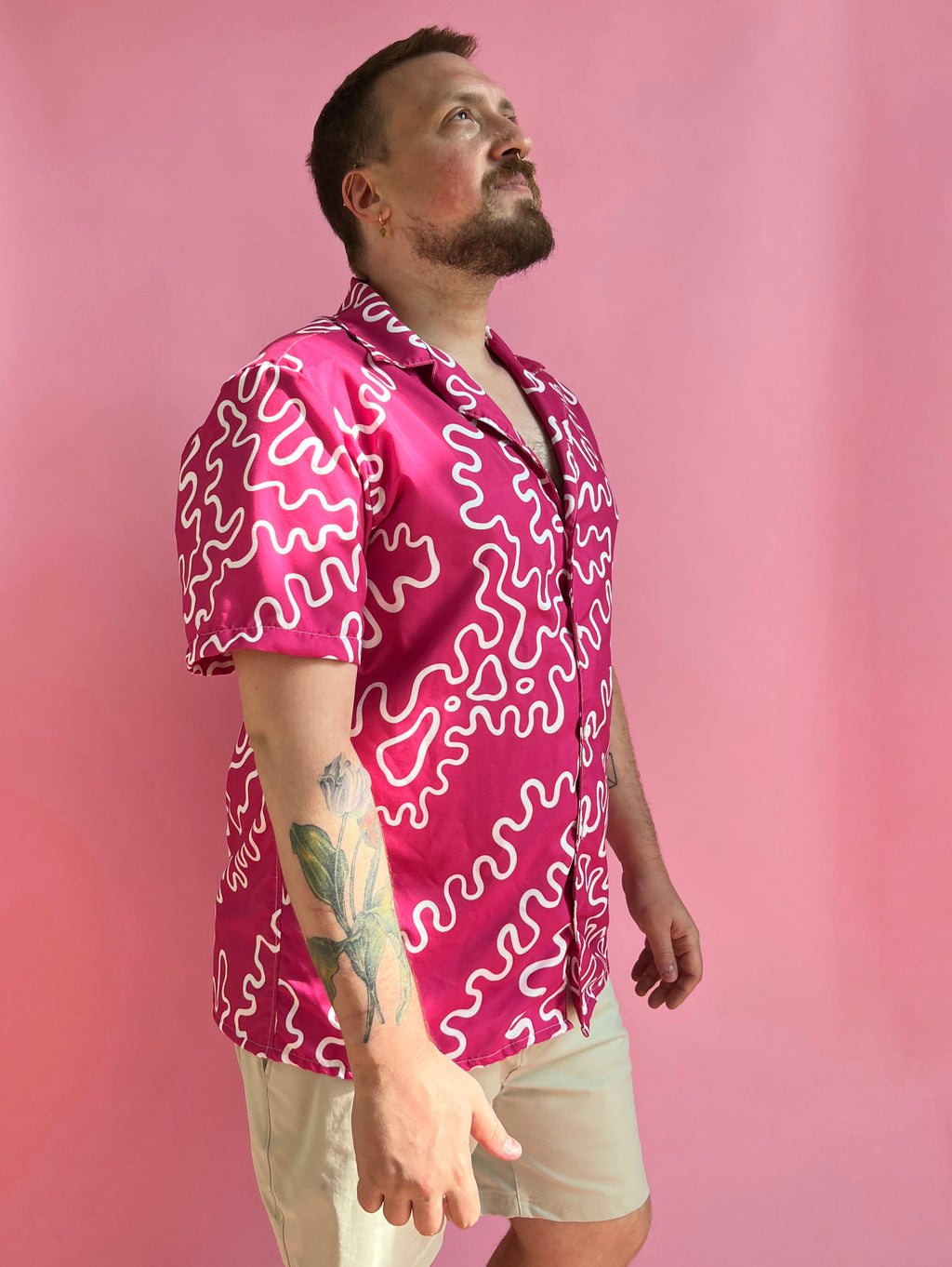The Pink Amoeba Button Up