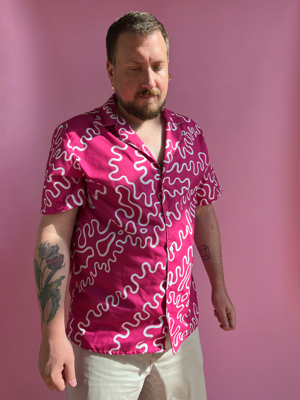 The Pink Amoeba Button Up