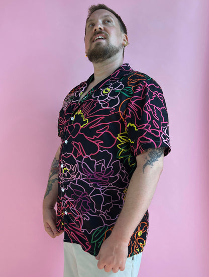 The Neon Flowers Button Up