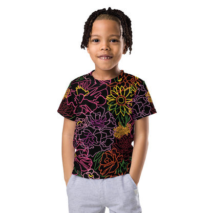 The Neon Flowers Kids Tee