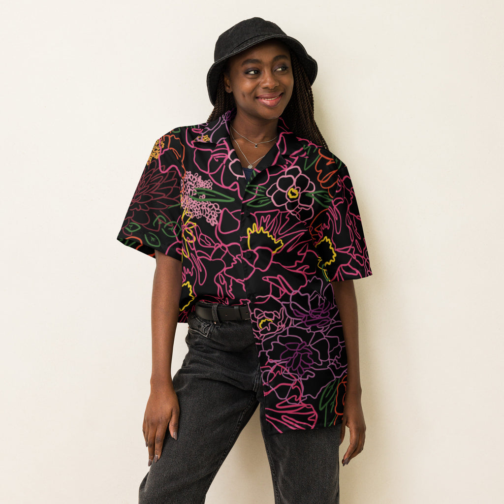 The Neon Flowers Button Up