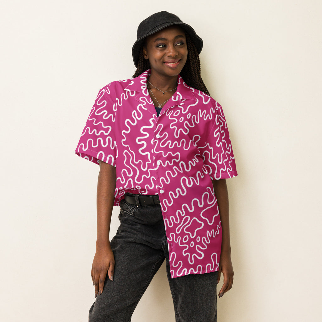 The Pink Amoeba Button Up