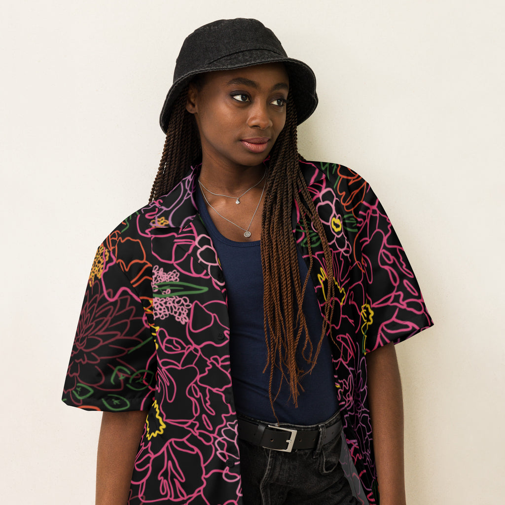 The Neon Flowers Button Up