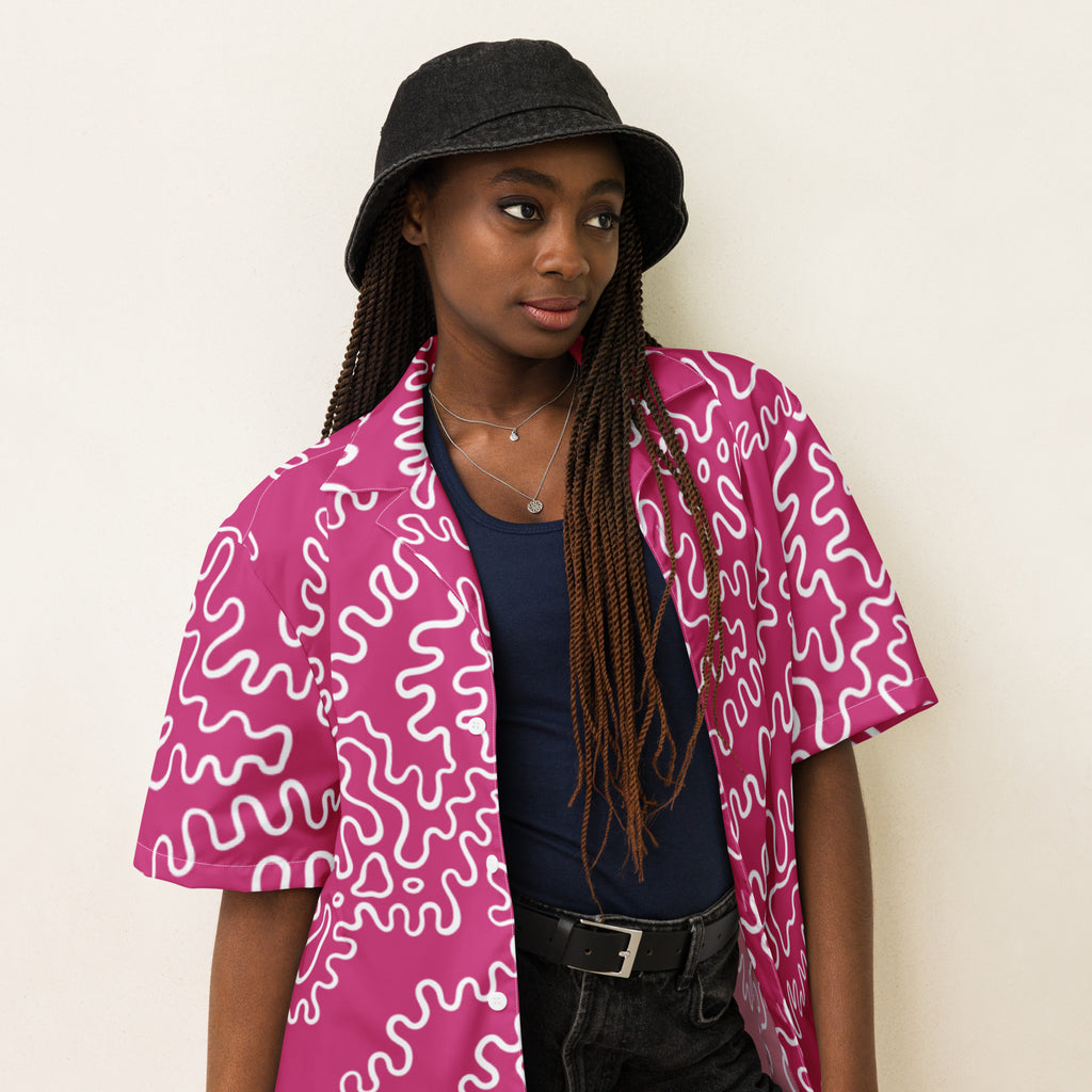 The Pink Amoeba Button Up