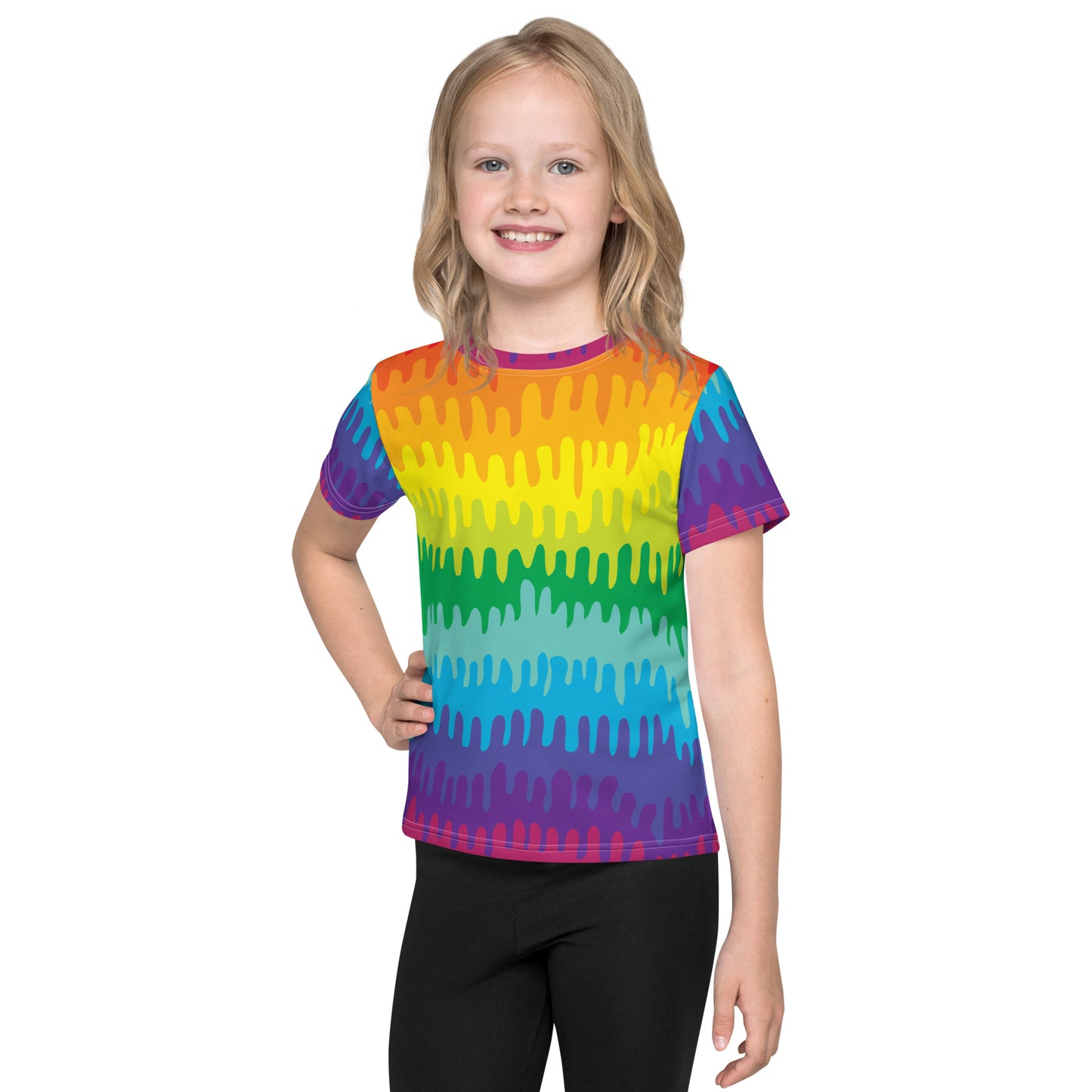 The Rainbow Wave Kids Tee